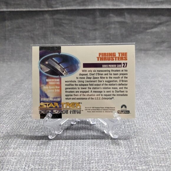 1993 SkyBox Star Trek: Deep Space Nine Premier #27 Firing the Thrusters - Picture 2 of 2